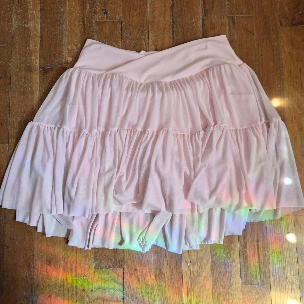 Blogilates Target Pink ballerina gym skort Womens Size M Pull-On Elastic Waist
